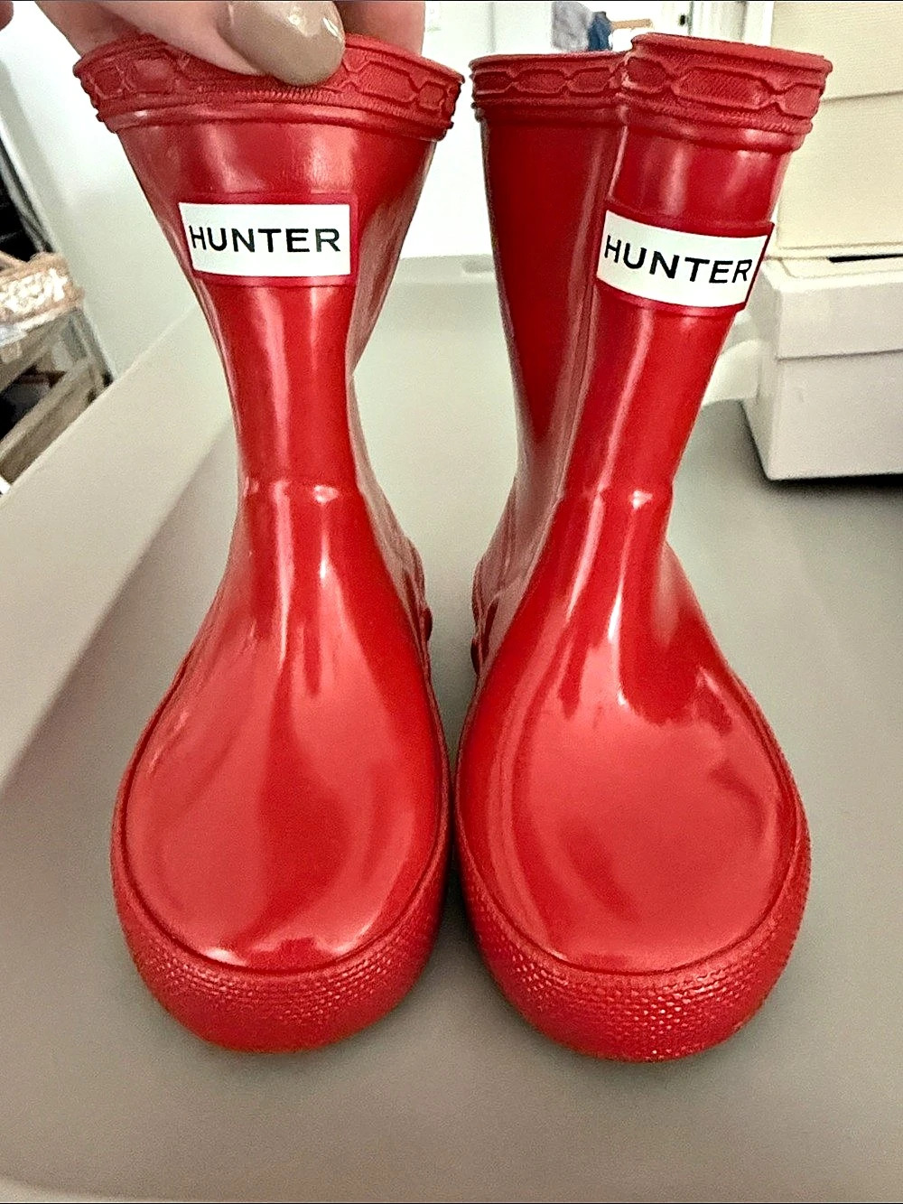 Hunter Kids First Classic Rain Boots kid’s Red Rain Boots US 5 Like New